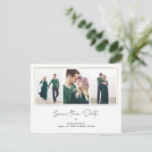 Carte Postale Mod Gallery COULEUR MODIFIABLE Enregistrer La Date (Debout devant)