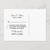 Carte Postale Mod Heart RSVP, Rouge (Dos)