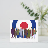 Carte postale Mod Target scooteriste (Debout devant)