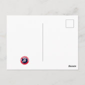 Carte postale Mod Target scooteriste (Dos)