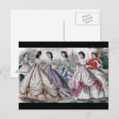 Carte Postale Mode 1865 (Devant / Derrière)