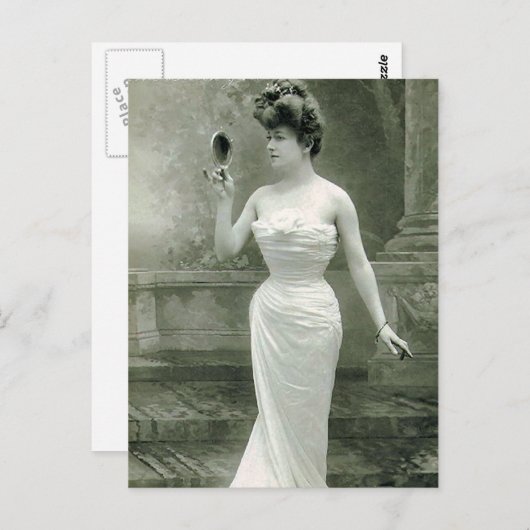 Carte Postale Mode 1900 (Devant / Derrière)