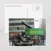 Carte Postale mode avenue nyc (Devant / Derrière)