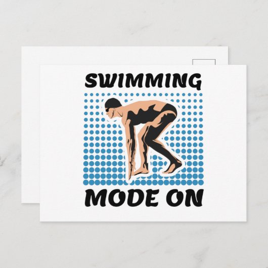 Carte Postale Mode baignade sur - Pool Lover (Devant / Derrière)