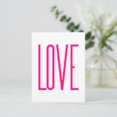 Carte Postale Mode Bright Pink Love (Debout devant)