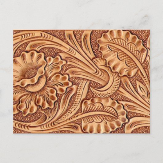 Carte Postale mode cowgirl vintage cuir sud-ouest (Devant)