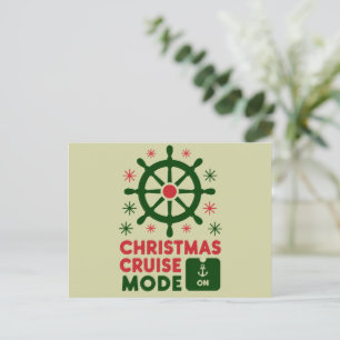Carte Postale Mode Croisière de Noël En Bateau Noël 2024