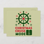 Carte Postale Mode Croisière de Noël En Bateau Noël 2024 (Devant / Derrière)