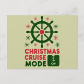 Carte Postale Mode Croisière de Noël En Bateau Noël 2024 (Devant)