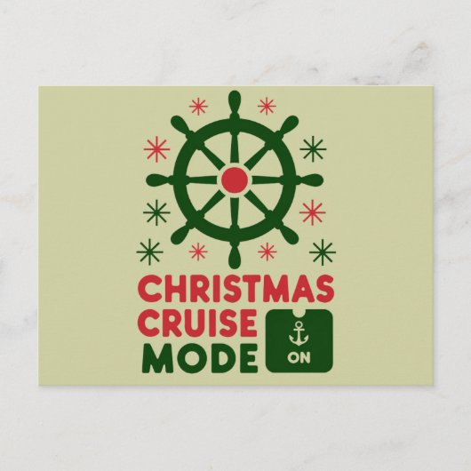 Carte Postale Mode Croisière de Noël En Bateau Noël 2024 (Devant)