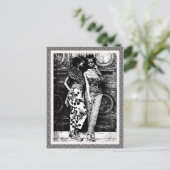 Carte Postale Mode d'art pop afro rétro (Debout devant)