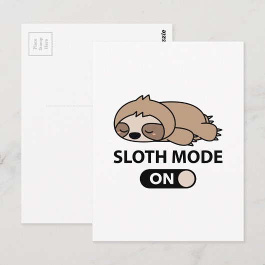 Carte Postale Mode de fentes activé (Devant / Derrière)