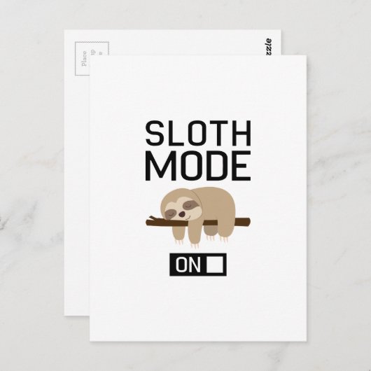 Carte Postale Mode de fentes activé (Devant / Derrière)