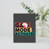 Carte Postale Mode de jeu activé Art de manette de jeu (Debout devant)