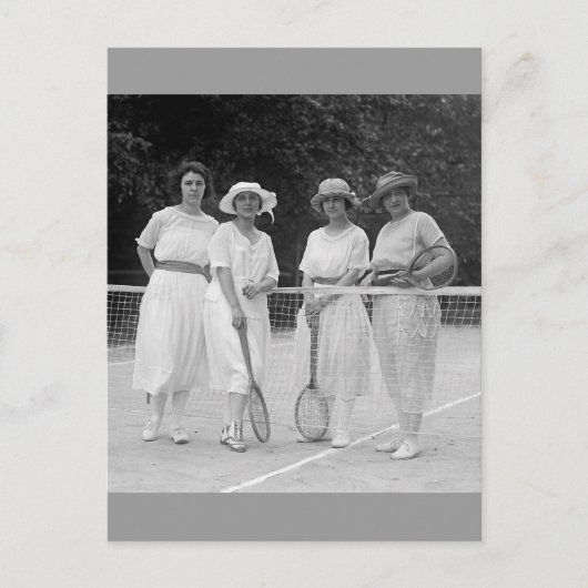 Carte Postale Mode de tennis des années 1920 (Devant)