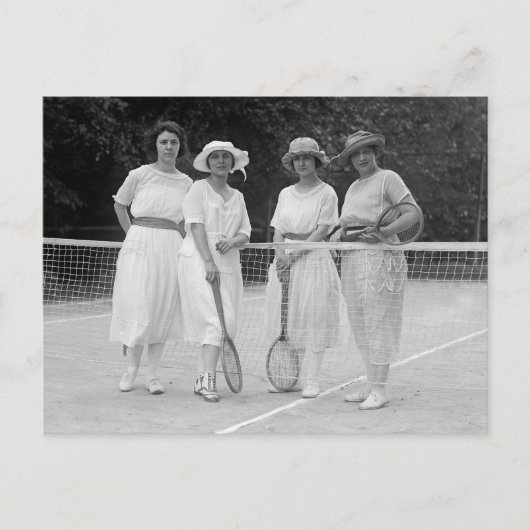 Carte Postale Mode de tennis des années 1920 (Devant)