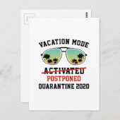 Carte Postale Mode de vacances reporté (Devant / Derrière)