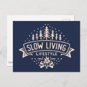 Carte Postale Mode de vie Slow Living (Devant / Derrière)
