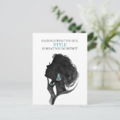 Carte Postale Mode déco, design illustration glamour (Debout devant)