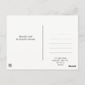 Carte Postale Mode française stylistique illustration de mode (Dos)