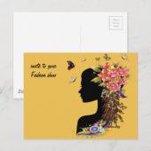 Carte Postale Mode Imaginaire pour dames (Devant / Derrière)