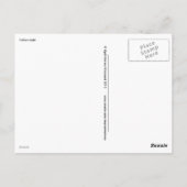 Carte Postale Mode italienne, Style italien (Dos)