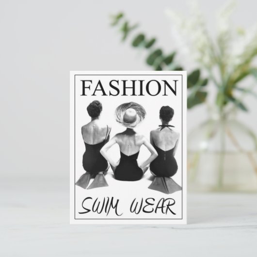 Carte Postale Mode maillot de bain 1950 (Debout devant)