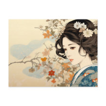 Mode marguerite style d'art Ukiyo-e  