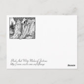 Carte Postale Mode Médiéval Noir Et Blanc (Dos)