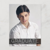 Carte Postale Mode moderne 1 Photo Faire-part diplômée (Devant)