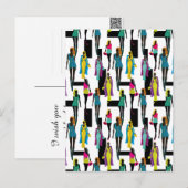 Carte Postale Mode moderne design design design design motif (Devant / Derrière)