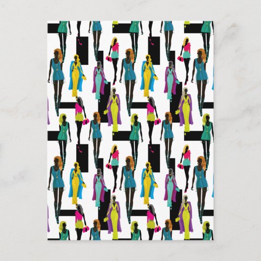 Carte Postale Mode moderne design design design design motif (Devant)