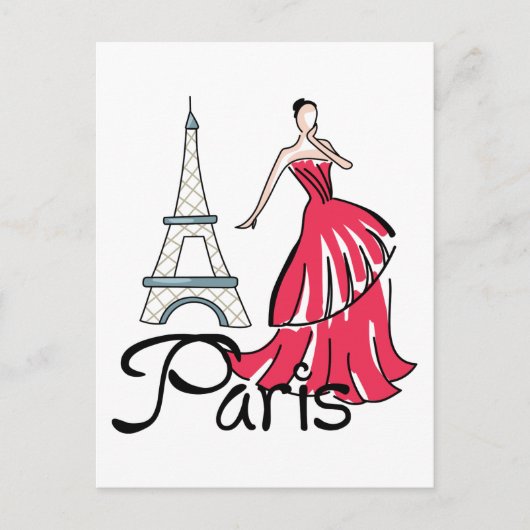 Carte Postale Mode Paris (Devant)