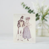 Carte Postale Mode pour hommes et femmes, 1830 (Debout devant)