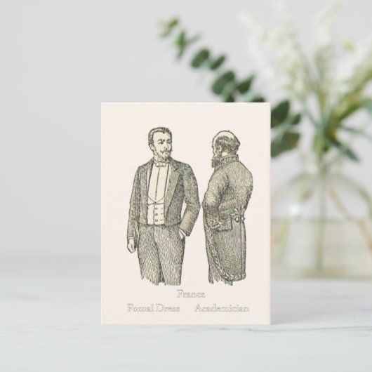 Carte Postale Mode, Robe formelle, 19ème siècle (Debout devant)