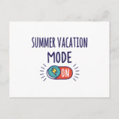 Carte Postale Mode vacances d'été Activé (Devant)