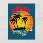 Carte Postale Mode Vacay Aruba Sur Groupe Familial Correspondant (Devant)