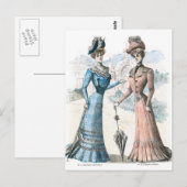Carte Postale Mode victorienne française (Devant / Derrière)