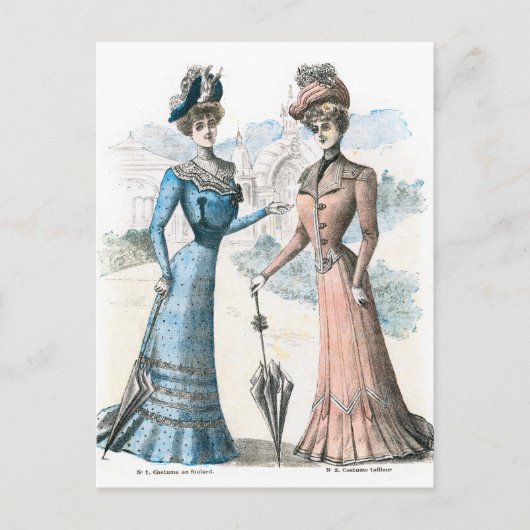 Carte Postale Mode victorienne française (Devant)