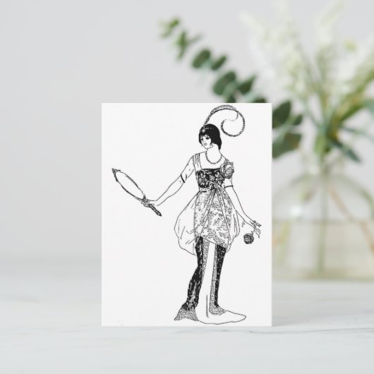 Carte Postale Mode vintage (Debout devant)