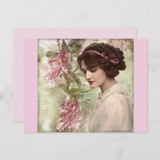 carte postale mode vintage (Devant / Derrière)