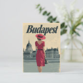 Carte Postale Mode vintage Budapest (Debout devant)