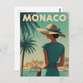 Carte Postale Mode vintage Monaco (Devant / Derrière)