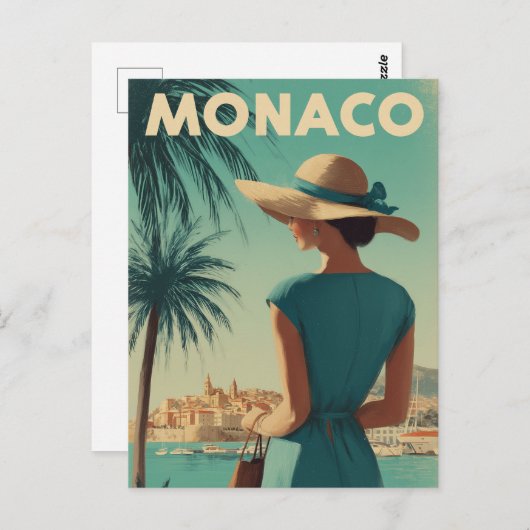 Carte Postale Mode vintage Monaco (Devant / Derrière)