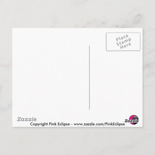 Carte Postale Modèle (Dos)