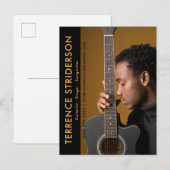 Carte Postale Modèle Acteur Musicien Comp Zed Card Promotion (Devant / Derrière)