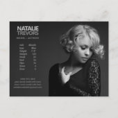 Carte Postale Modèle Actor 2 Côté 2 Photo Modèle promotionnel (Dos)