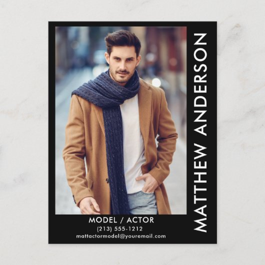 Carte Postale Modèle Actor Comp - Nom Côté (Devant)