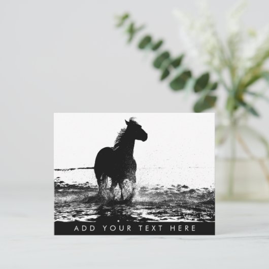 Carte Postale Modèle animal de cheval à courir client (Debout devant)