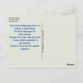 Carte postale modèle Art original Arc-en-ciel (Dos)